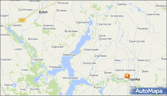 mapa Miłachówek, Miłachówek na mapie Targeo