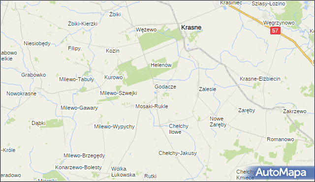 mapa Mosaki-Stara Wieś, Mosaki-Stara Wieś na mapie Targeo