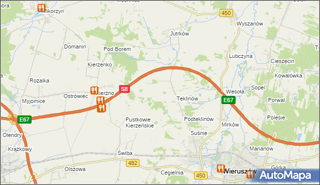 mapa Nawrotów, Nawrotów na mapie Targeo