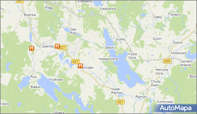 mapa Nowaczyzna, Nowaczyzna na mapie Targeo