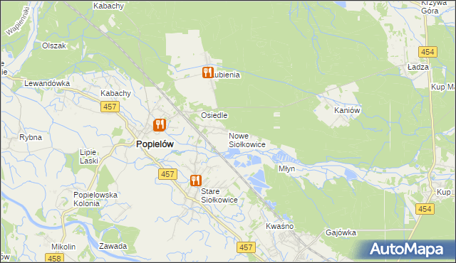 mapa Nowe Siołkowice, Nowe Siołkowice na mapie Targeo