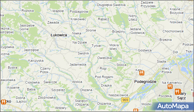 mapa Owieczka, Owieczka na mapie Targeo