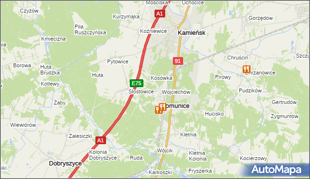 mapa Paciorkowizna, Paciorkowizna na mapie Targeo