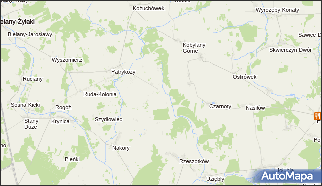 mapa Patrykozy-Kolonia, Patrykozy-Kolonia na mapie Targeo