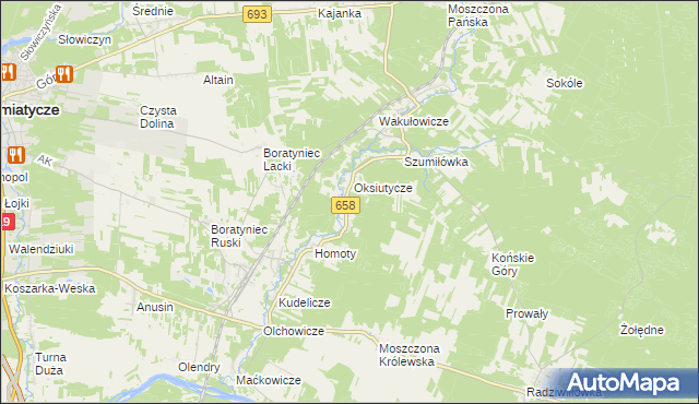 mapa Pawłowicze, Pawłowicze na mapie Targeo
