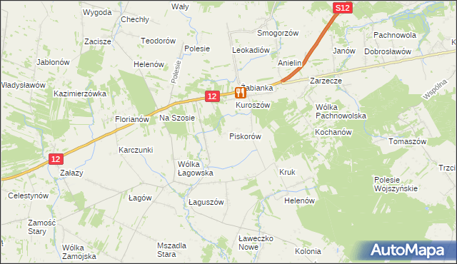 mapa Piskorów, Piskorów na mapie Targeo