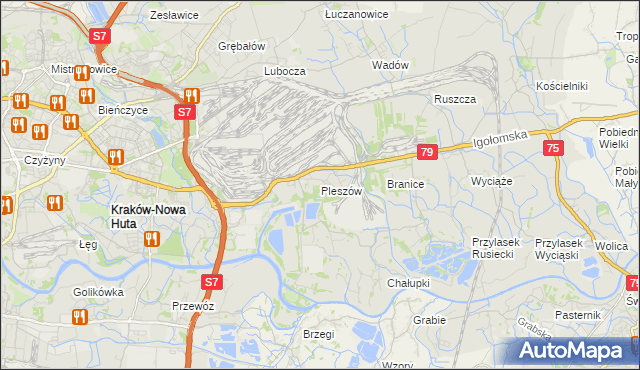 mapa Pleszów, Pleszów na mapie Targeo