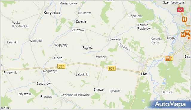 mapa Połazie, Połazie na mapie Targeo