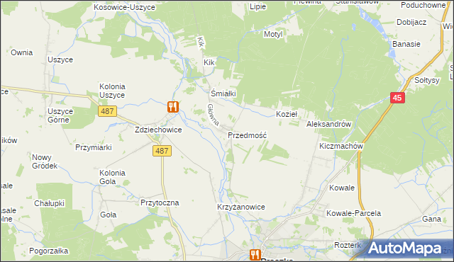 mapa Przedmość, Przedmość na mapie Targeo