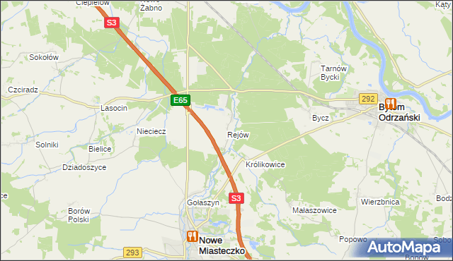 mapa Rejów, Rejów na mapie Targeo