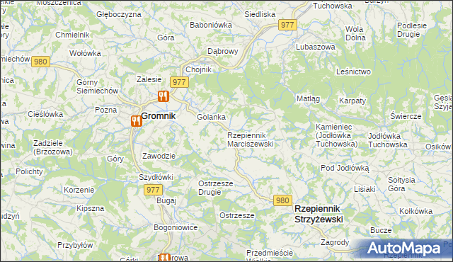 mapa Rzepiennik Marciszewski, Rzepiennik Marciszewski na mapie Targeo