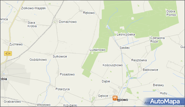 mapa Siedlec Osada Leśna, Siedlec Osada Leśna na mapie Targeo