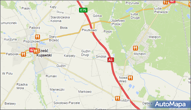 mapa Smólsk, Smólsk na mapie Targeo