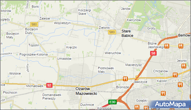 mapa Strzykuły, Strzykuły na mapie Targeo