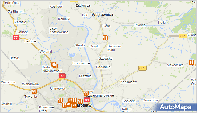 mapa Szówsko, Szówsko na mapie Targeo