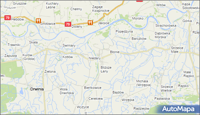 mapa Uście Solne, Uście Solne na mapie Targeo