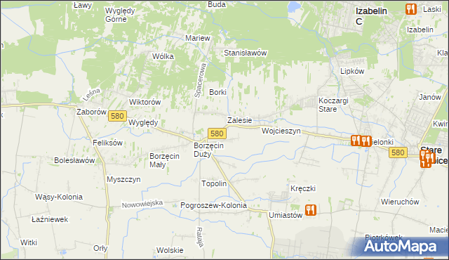 mapa Wierzbin, Wierzbin na mapie Targeo