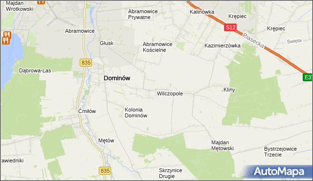 mapa Wilczopole, Wilczopole na mapie Targeo