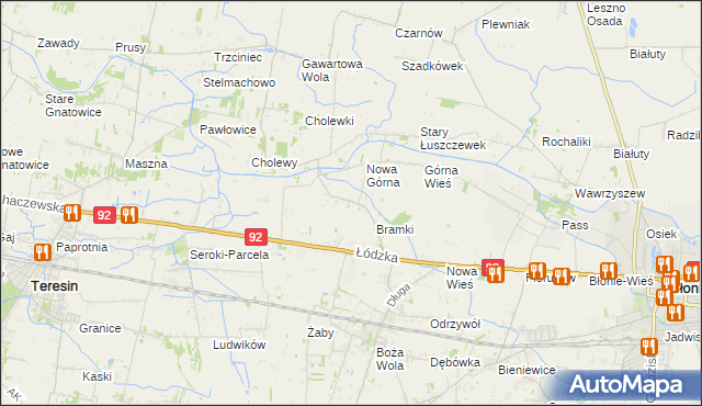 mapa Wola Łuszczewska, Wola Łuszczewska na mapie Targeo