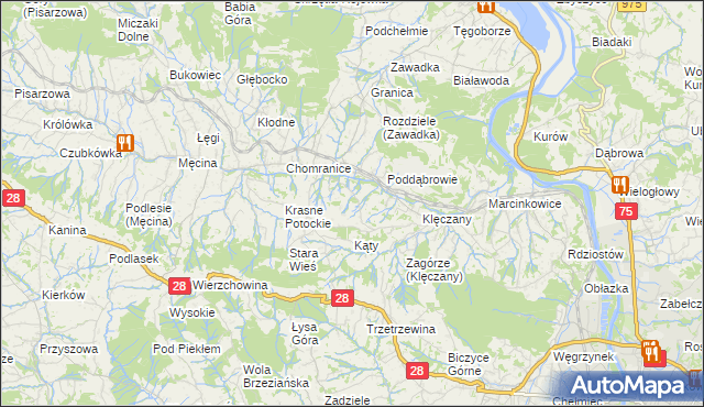 mapa Wola Marcinkowska, Wola Marcinkowska na mapie Targeo