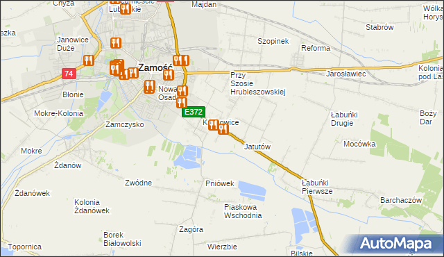 mapa Wólka Panieńska, Wólka Panieńska na mapie Targeo