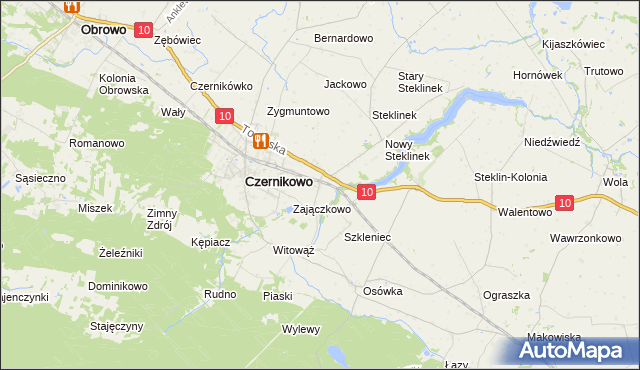 mapa Wygoda gmina Czernikowo, Wygoda gmina Czernikowo na mapie Targeo