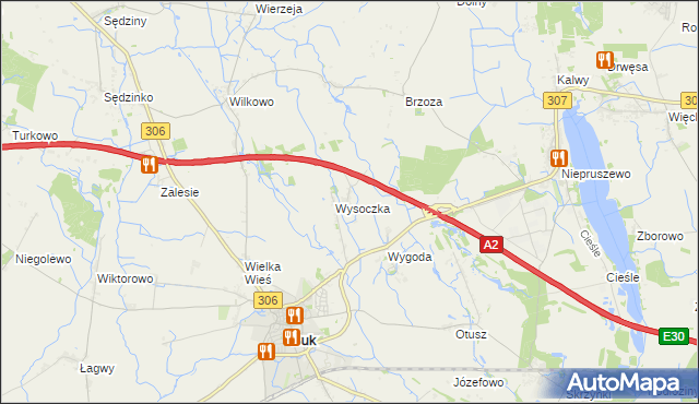 mapa Żegowo, Żegowo na mapie Targeo