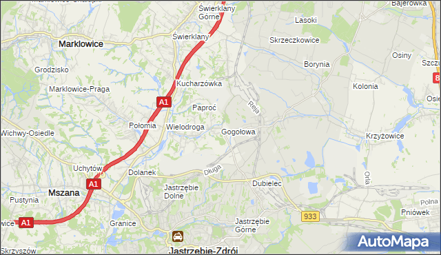 mapa Gogołowa, Gogołowa na mapie Targeo