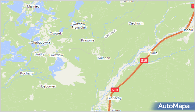 mapa Kalenne, Kalenne na mapie Targeo