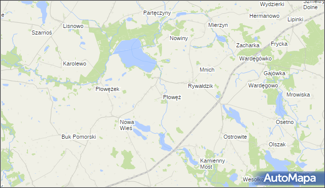 mapa Płowęż, Płowęż na mapie Targeo