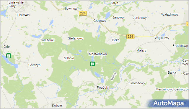 mapa Brzęczek, Brzęczek na mapie Targeo