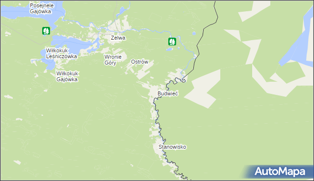 mapa Budwieć, Budwieć na mapie Targeo