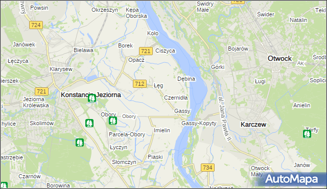 mapa Czernidła, Czernidła na mapie Targeo