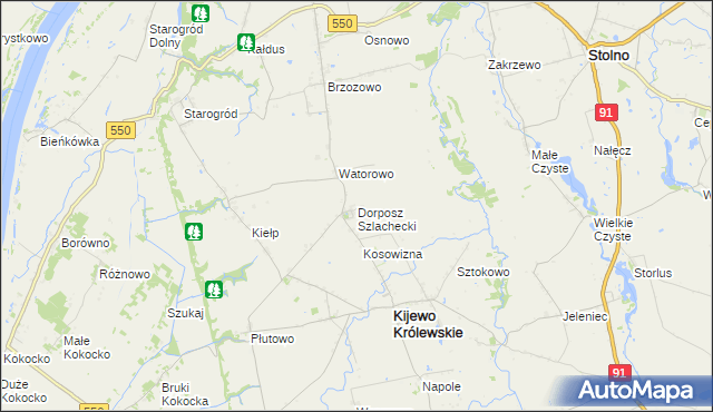 mapa Dorposz Szlachecki, Dorposz Szlachecki na mapie Targeo