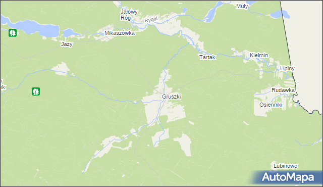 mapa Gruszki, Gruszki na mapie Targeo