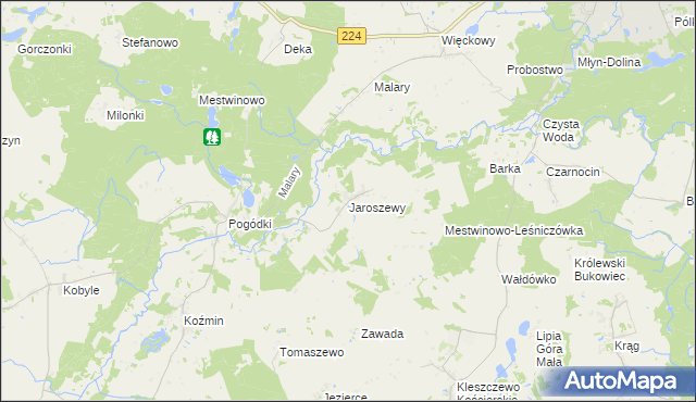 mapa Jaroszewy, Jaroszewy na mapie Targeo