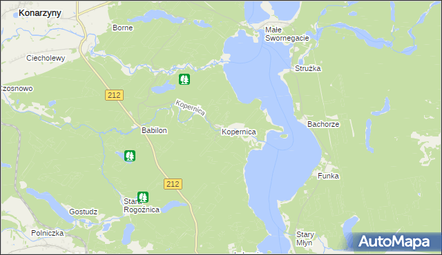 mapa Kopernica, Kopernica na mapie Targeo