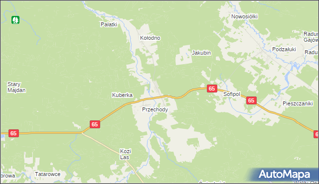 mapa Królowy Most, Królowy Most na mapie Targeo