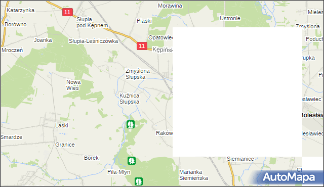 mapa Lipie gmina Łęka Opatowska, Lipie gmina Łęka Opatowska na mapie Targeo