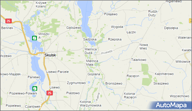 mapa Przewóz gmina Piotrków Kujawski, Przewóz gmina Piotrków Kujawski na mapie Targeo