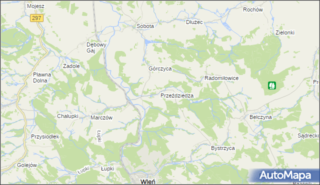 mapa Przeździedza, Przeździedza na mapie Targeo