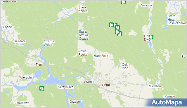 mapa Radańska, Radańska na mapie Targeo