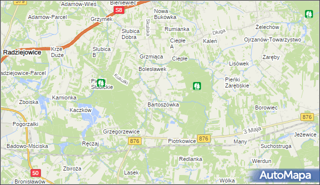 mapa Skuły, Skuły na mapie Targeo