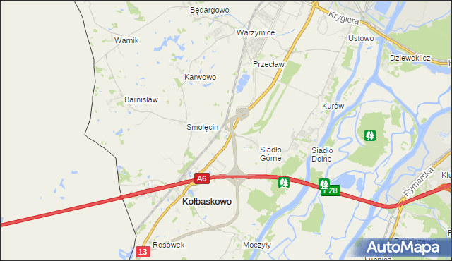 mapa Smętowice, Smętowice na mapie Targeo
