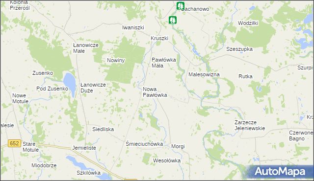 mapa Stara Pawłówka, Stara Pawłówka na mapie Targeo