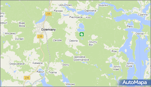 mapa Szablewo, Szablewo na mapie Targeo