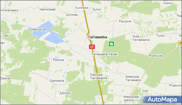 mapa Tarnawatka-Tartak, Tarnawatka-Tartak na mapie Targeo