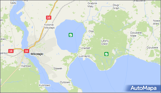 mapa Urwitałt, Urwitałt na mapie Targeo