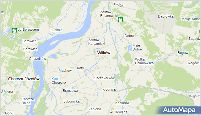 mapa Urządków, Urządków na mapie Targeo