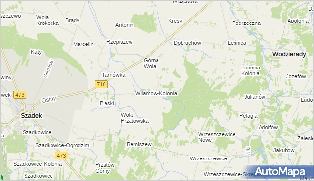 mapa Wilamów-Parcela, Wilamów-Parcela na mapie Targeo